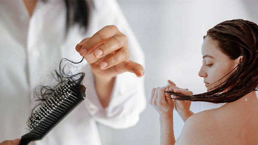 Alternative Text: Healthy and beautiful hair with a simple everyday haircare routine, showing strong, shiny, and well-maintained hair.