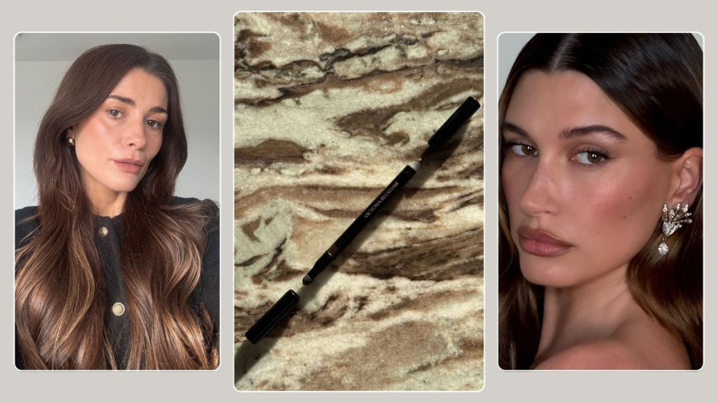 Natural everyday makeup look featuring glowing skin, soft blush, defined brows, and subtle lip colour.